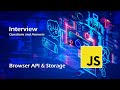 📹 JavaScript Browser API & Storage | Web APIs & Local Storage Explained
