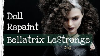 Doll repaint: Bellatrix Lestrange | Harry Potter