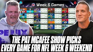 The Pat McAfee Show Picks & Predicts Every Game For NFL's 2023 Week 6