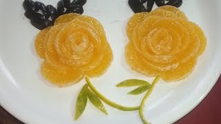 Beautiful Fruit Decoration / How To make Flower With Orange and Grape’s /Fruit Plate Decoration