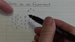 Zero as an Exponent