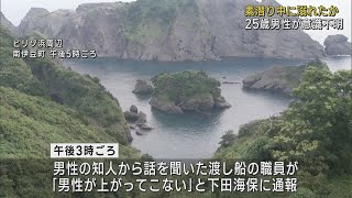 海で素潜りの25歳男性が意識不明に…姿が見えなくなった1時間後に発見　静岡・南伊豆町