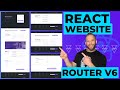 How to Build a React Application with React Router Dom Version 6 - Beginner Tutorial using Routes