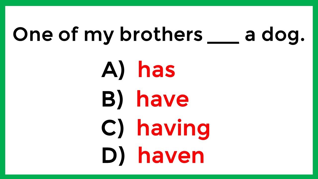 Mixed Grammar Quiz Only 10 Can Score 100 ёяуш Youtube