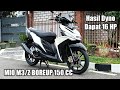 Bedah Spek Mio M3, Boreup 150cc di Dyno Dapat hasil 16HP