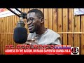 HE. BOBI WINE ADDRESS TO THE NATION ON RADIO SAPIENTIA UGANDA || PART ONE