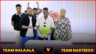 TEAM BALAALA VS TEAM NASTEEXO INDHO OO AAN  XABAD QARE AH DHEX DHIGAY YAA KU GUULEYSTAY