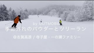 志賀高原 寺子屋・一の瀬ツリーラン2022年3月 - 白銀