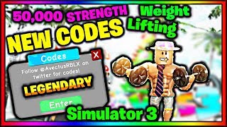 codes on roblox weight lifting simulator 3 2019