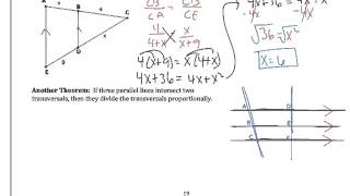 6.6: Use Proportionality Theorems