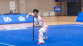 男子南棍  第6名 冯亚洲 山东体院 18.700分 2023年全国武术套路冠军赛 2023 National Wushu Routine Championship