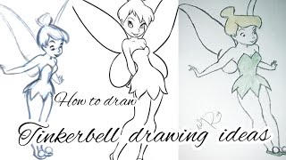 Tinkerbell drawing ideas|| how to draw Tinkerbell || step by step