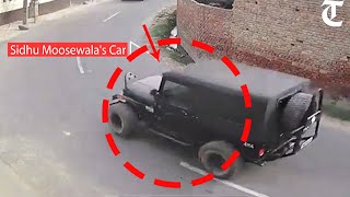 CCTV footage of Sidhu Moosewala car being followed minutes before the killing