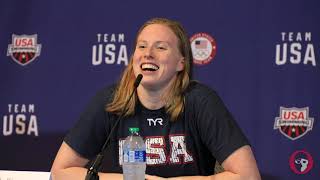 2021 US Olympic Trials Press Conference: Lilly King, Regan Smith