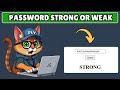 How to Check Password Strength in Javascript