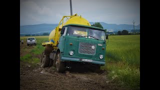 AGROPEX  Sklabiná - Trambus to nezvládol !  // Old machine in mud ! ( Škoda 706 mtsp 27 )