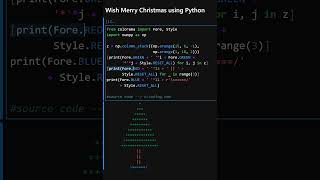 Wish Merry Christmas using Python