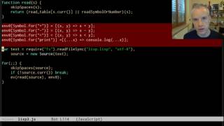 Separating Javascript from Lisp