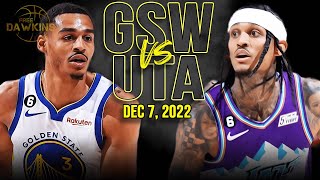 Golden State Warriors vs Utah Jazz Full Game Highlights | December 7, 2022 | FreeDawkins