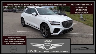 2022 Genesis GV70 2 5t Sport Prestige AWD | Full In Depth Walk Around Review