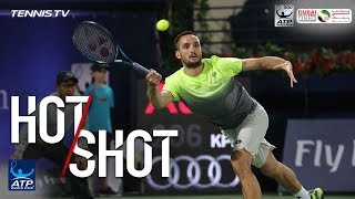 Hot Shot: Troicki Saves Point With Diving Volley Dubai 2018
