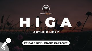 Higa - Arthur Nery (Female Key - Piano Karaoke)