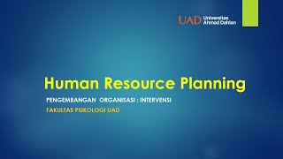 Human Resource Planning - Perencanaan SDM