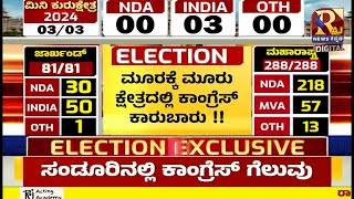 Karnataka By Election | ಮೂರು  ಕ್ಷೇತ್ರದಲ್ಲಿ ಕಾಂಗ್ರೆಸ್ ಕಾರುಬಾರು !RajNews Kannada