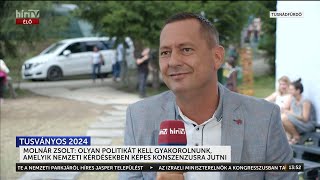 Tusványos 2024 - Interjú - Molnár Zsolt - HÍR TV