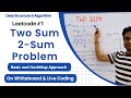 Two Sum Problem | Basic and HashMap Approach | Leetcode 1