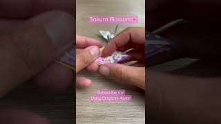 Sakura Blossom Origami Paper Crane Folding Asmr