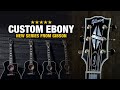 Gibson Custom Ebony Acoustic Series with Les Paul Headstocks!