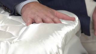 Rest Assure Cal King Quilted Satin Topper w/ 2\