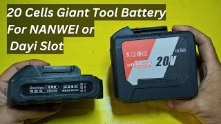 20 cell NANWEI or Dayi slot DIY Impact Wrench Battery