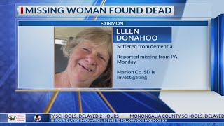 Missing woman from Pennsylvania found dead in Fairmont, West Virginia
