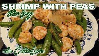 SHRIMP WITH SWEET PEAS || SHRIMP WITH PEAS || SHRIMP RECIPE || PEAS RECIPE