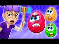 Eggs Surprise Song | 5 Color Eggs | Happy Kids Songs @HappyKidsSongsUSA