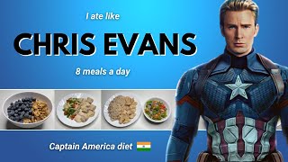 I Tried " CHRIS EVANS " Captain America diet plan for a day !! 🇮🇳