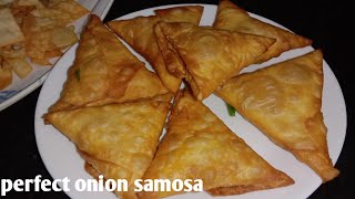 onion samosa👌 ఆనియన్ సమోసా ఇలా చేస్తే 15 నిమిషాల్లో అచ్చం బయట దొరికే సమోసాల రుచిలో ఇంట్లోనే చేయచ్చు