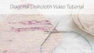 Free \u0026 Easy Diagonal Dishcloth Knitting Pattern