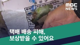 [스마트 리빙] 택배 배송 피해, 보상받을 수 있어요 (2019.02.07/뉴스투데이/MBC)