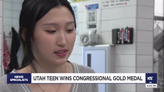 Utah teen receives Congressional Award Gold Medal for outstanding community service