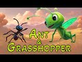 The Helpful Ant and the Greedy Grasshopper l Amazing Moral Story l AI Video l Best Short Stories