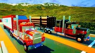THE MOST EXPLOSIVE SEMI TRUCK DRAG RACE EVER - Brick Rigs Multiplayer Gameplay w/Neilogical