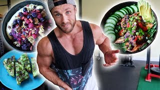 WHAT I EAT IN A DAY BUILDING VEGAN MUSCLE | LEAN GAINS
