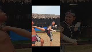 សំដែងគុនខ្មែរដាវទោល - Kun Khmer Single Sword Performs #shorts @channlintilkhmer1401