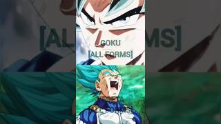 GOKU VS VEGETA ALL FORMS #short #subscribe #anime