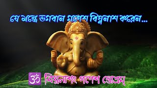 যে মন্ত্রে ভগবান গণেশ বিঘ্ননাশ করেন। ॐ বিঘ্ননাশন্ গণেশ স্তোত্রম্। Ganesh Stotram.