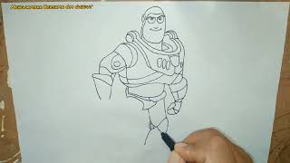 How to draw Toy Buzz Lightyear ( Speed Drawing )