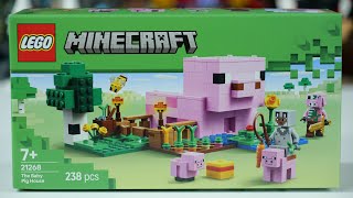 LEGO Minecraft 21268 The Baby Pig House - LEGO Speed Build Review